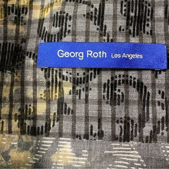 Georg Roth Large Deep Green and Navy Blue long sleeve shirt - Picture 3 of 6